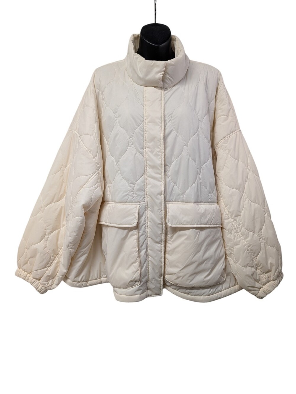 Old Navy 4X White Quilted Packable Puffer Jacket Water Resistant Winter Coat - Picture 1 of 12